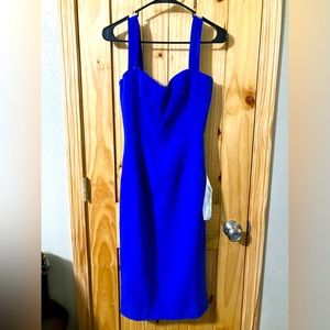 NWT - Dress the Population size XS body-con royal blue dress